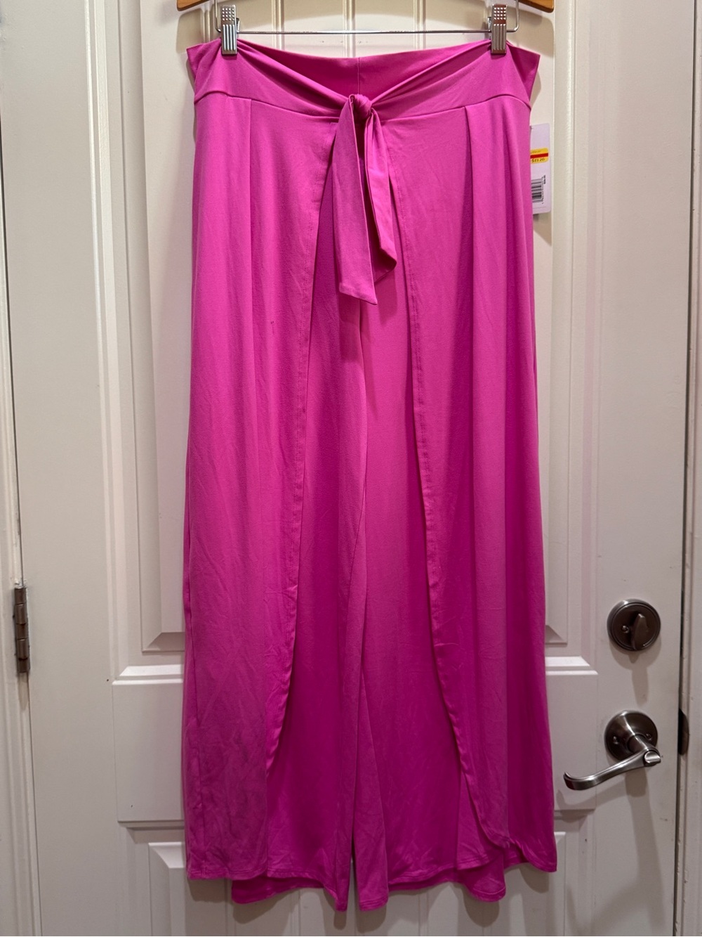 Tie-Front Maxi Skirt in Vibrant Fuchsia
